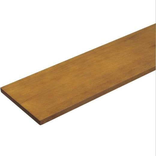 H　ウッドワン　棚板　ニュージーパイン無垢材　ミディアムブラウン色　糸面　YK フリーカット板 巾450mm×奥行300mm×厚12mm,かんたんDIY,棚板