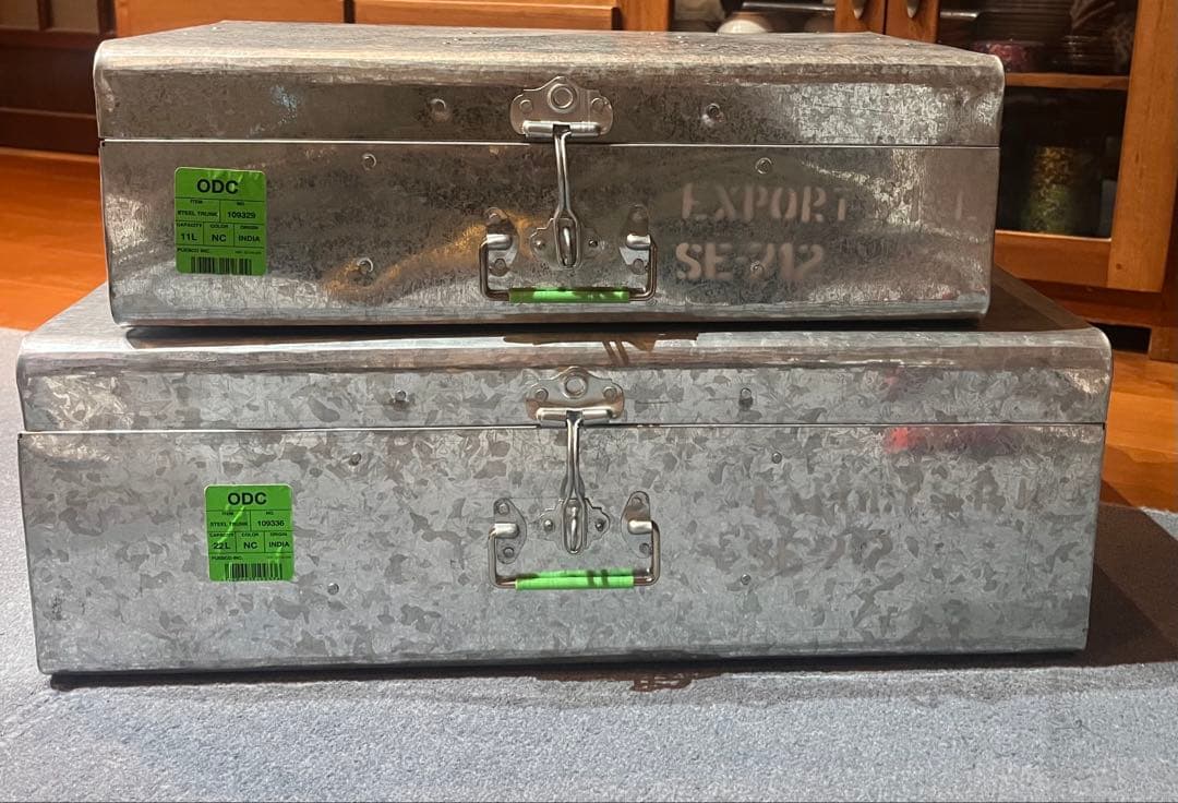 PUEBCO(プエブコ)のスチールトランクの11L/22Lの2個セット 楽天市場】PUEBCO (プエブコ) 【11L】 STEEL TRUNK / スチール