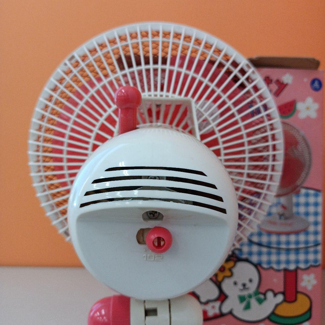 1996年当時品/レア ハローキティ ミニ卓上扇風機 FMD-251 動作確認済