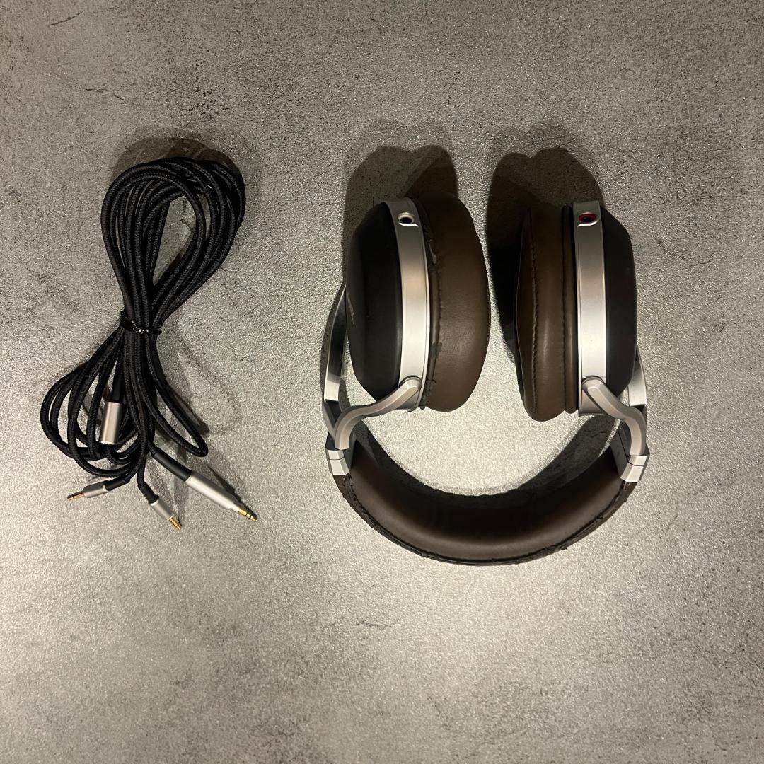 DENON AH-D5200 ブラウン 有線ヘッドホン - メルカリ