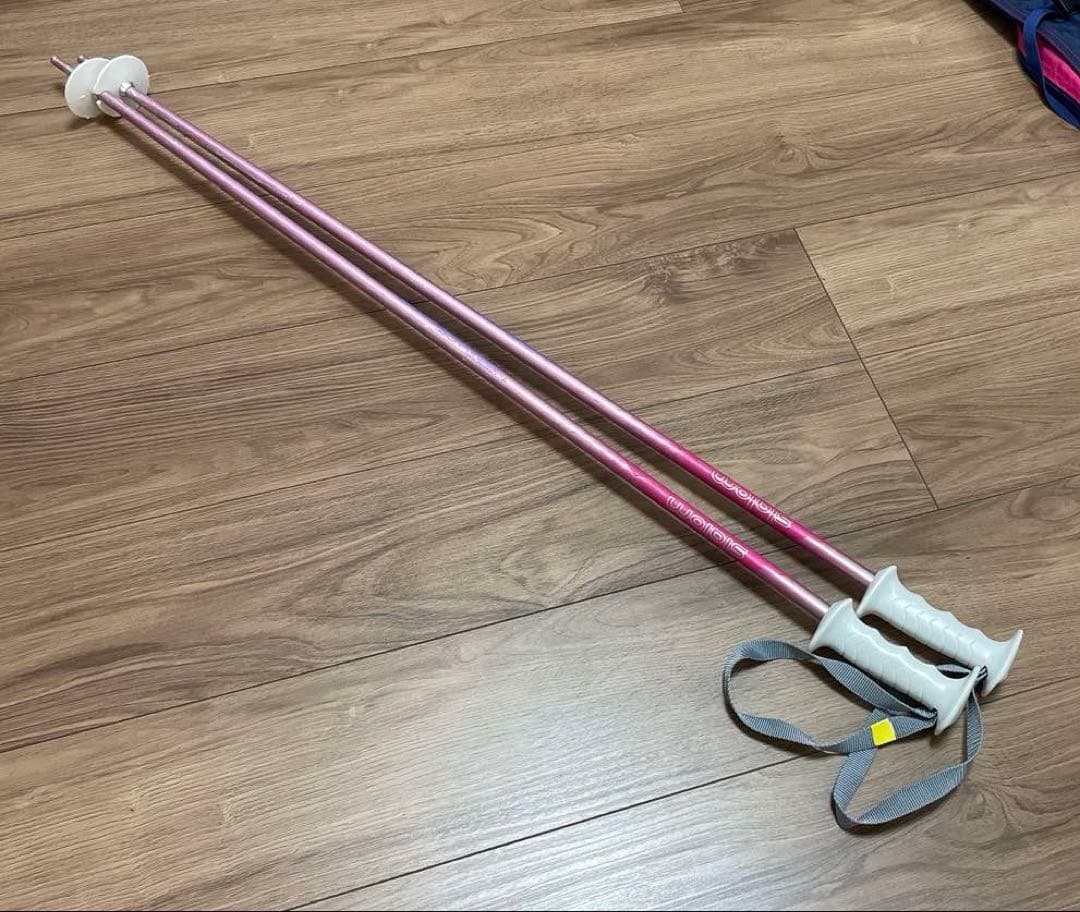 ジュニア スキー 120 ビンディング付き ポール 95cm STREULE - メルカリ