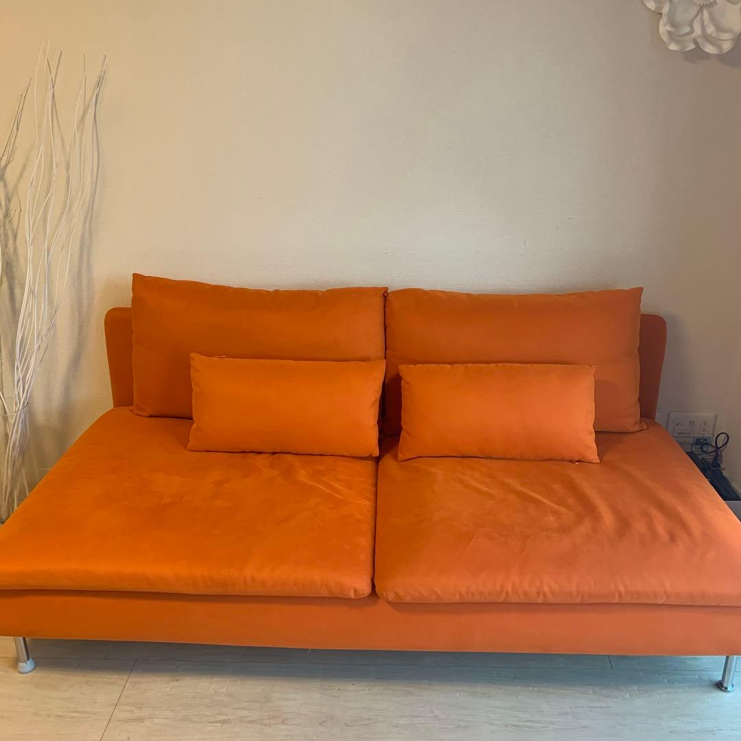 IKEA ソファ【人気色】SÖDERHAMN/ソーデルハムン 3人掛け - メルカリ