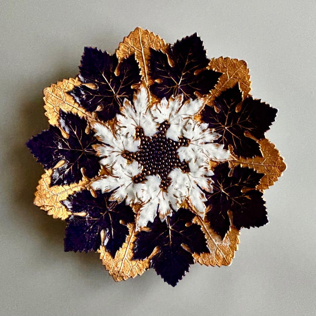 アンティーク マイセン 豪華なリーフプレート Meissen【稀少品・美術品】