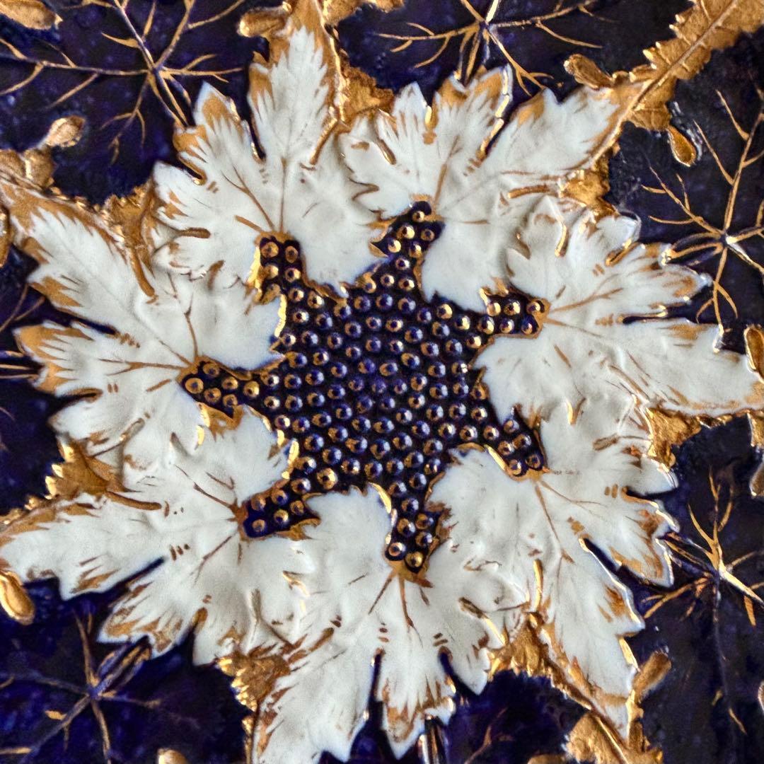 アンティーク マイセン 豪華なリーフプレート Meissen【稀少品・美術品】