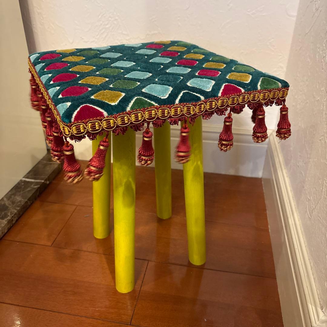 スツール　完成品　タッセルつき 楽天市場】タッセル（スツール｜イス・チェア）：インテリア・寝具