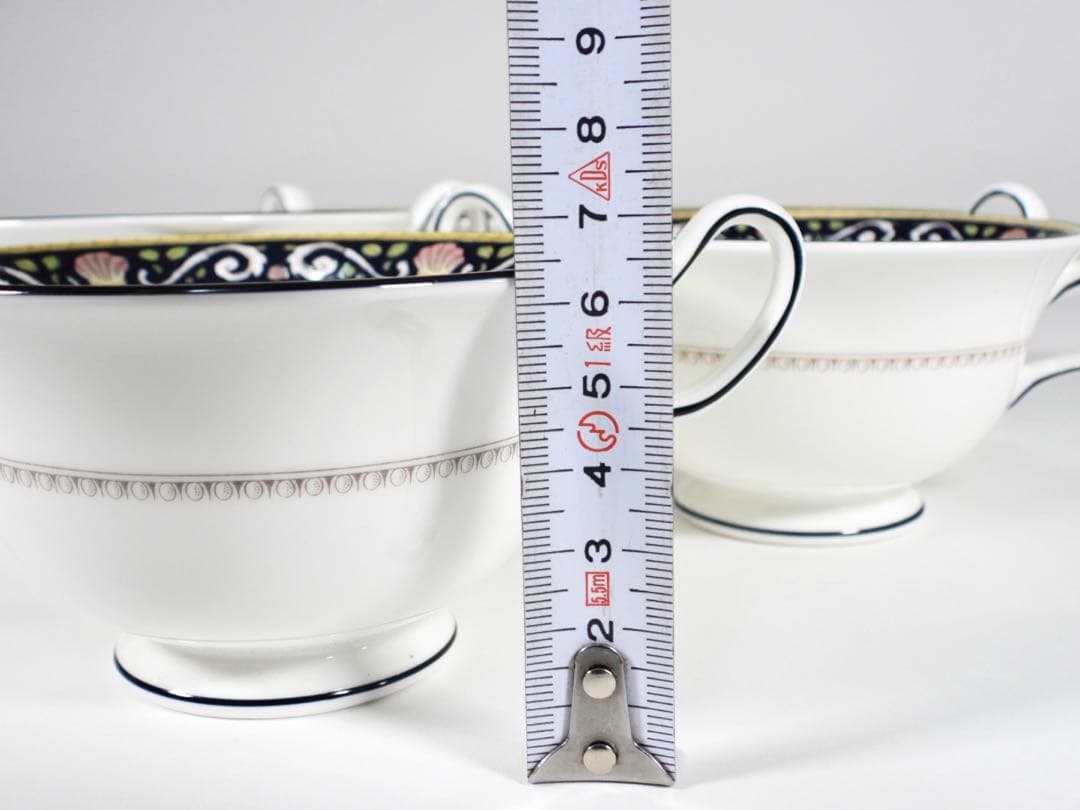 廃盤品】希少 黒壺 ウェッジウッド ラニーミード スープカップ 5客 美