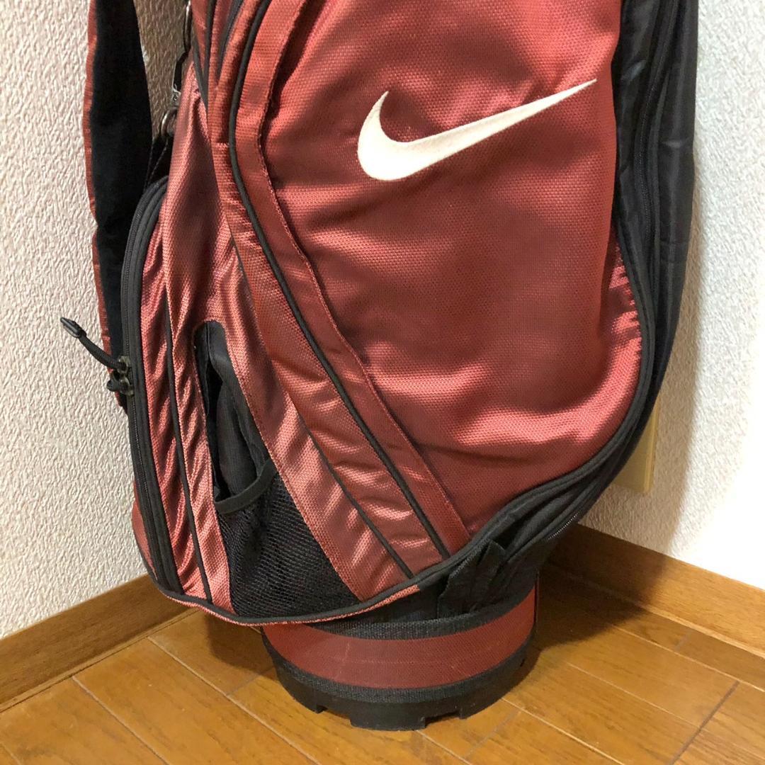 希少】 NIKE ナイキ ゴルフ キャディバッグ カート型 6分割 レッド