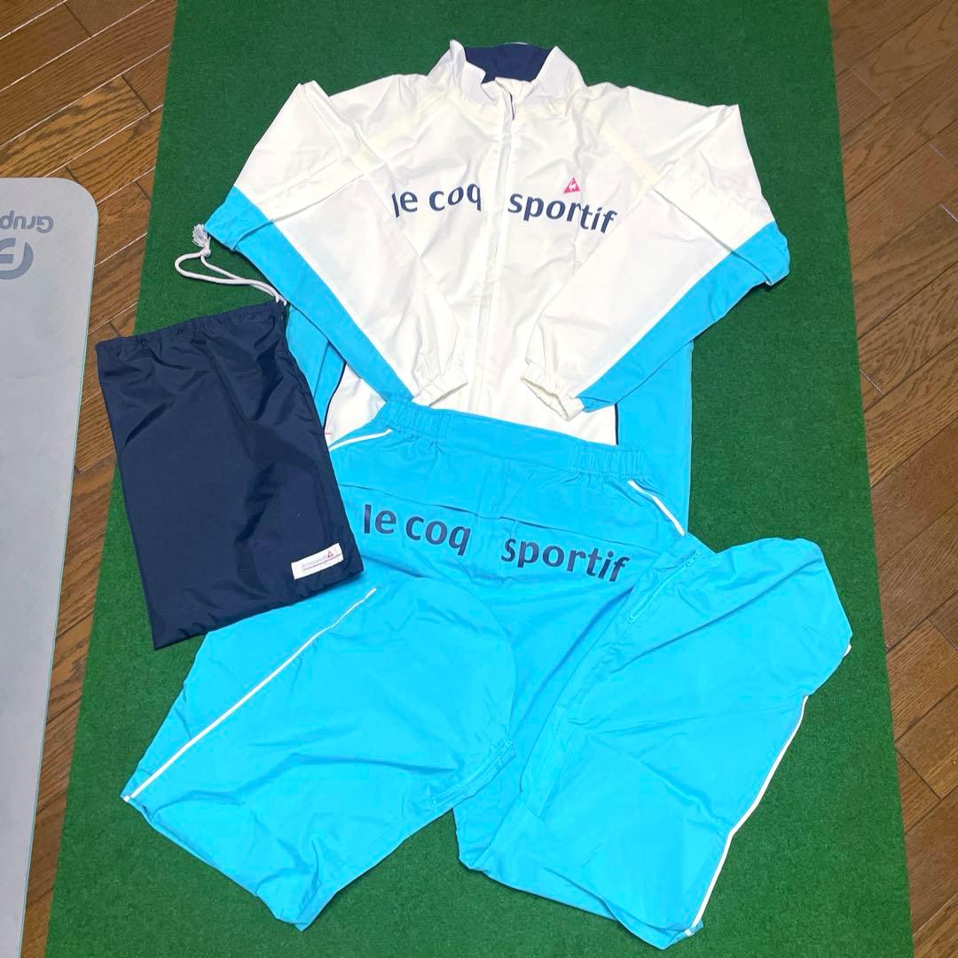 ルコック☆多機能レインウェア☆L☆ホワイト×ターコイズ 楽天市場】【公式】 ルコックスポルティフ ゴルフ 【ストレッチ