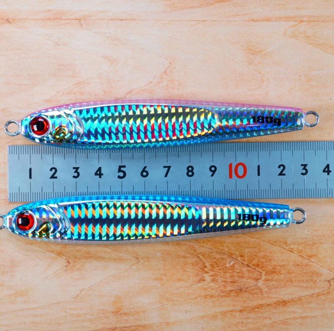 2個セット】TGベイト形状メタルジグ 180g ブルー・ピンク 新品 匿名