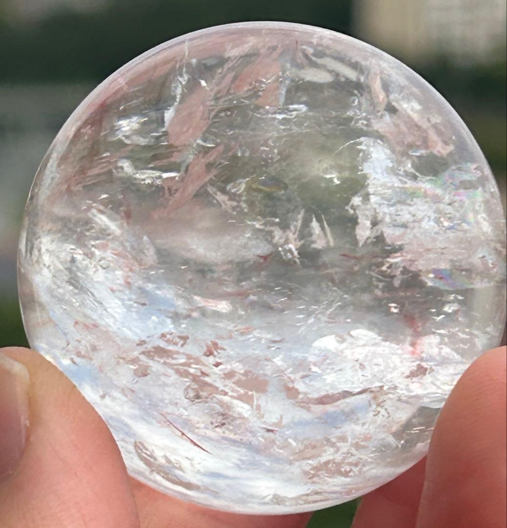ピンククォーツ ピンクアゼツライト スフィア 天然石 置物 - メルカリ