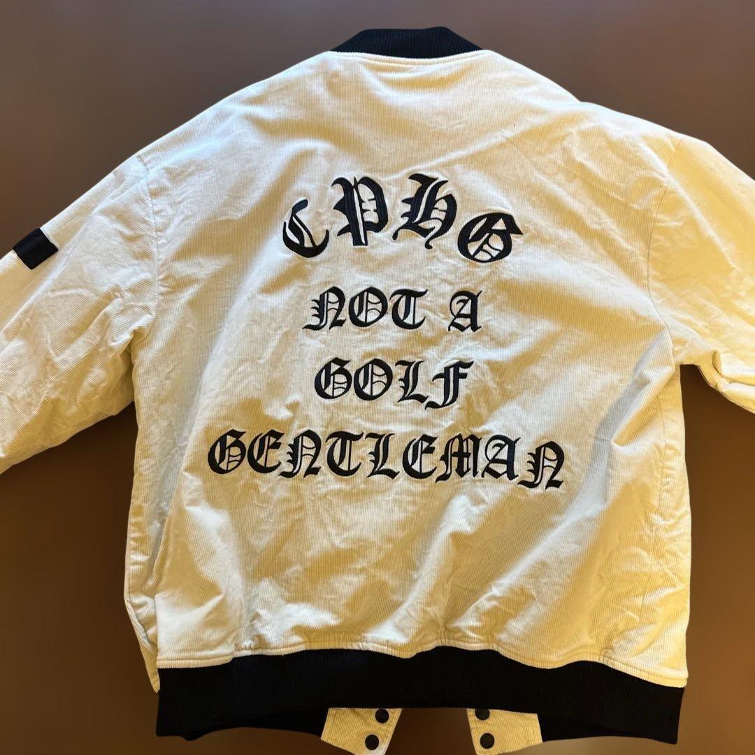 25FW Cph/Golf スタジャンセットアップ 白 XLサイズ 完売品