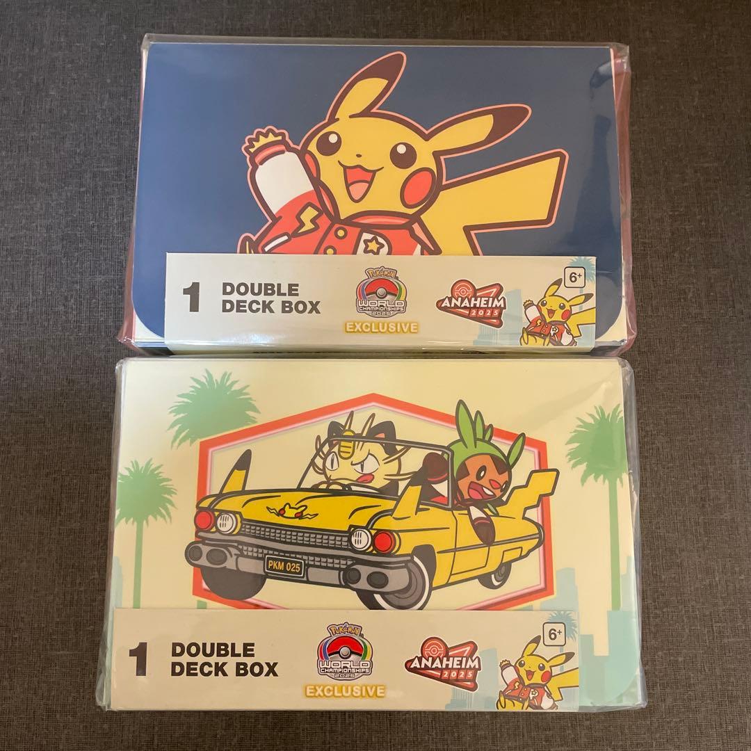 WCS 2025 アナハイム ダブルデッキケース 2個 ポケモン 海外限定