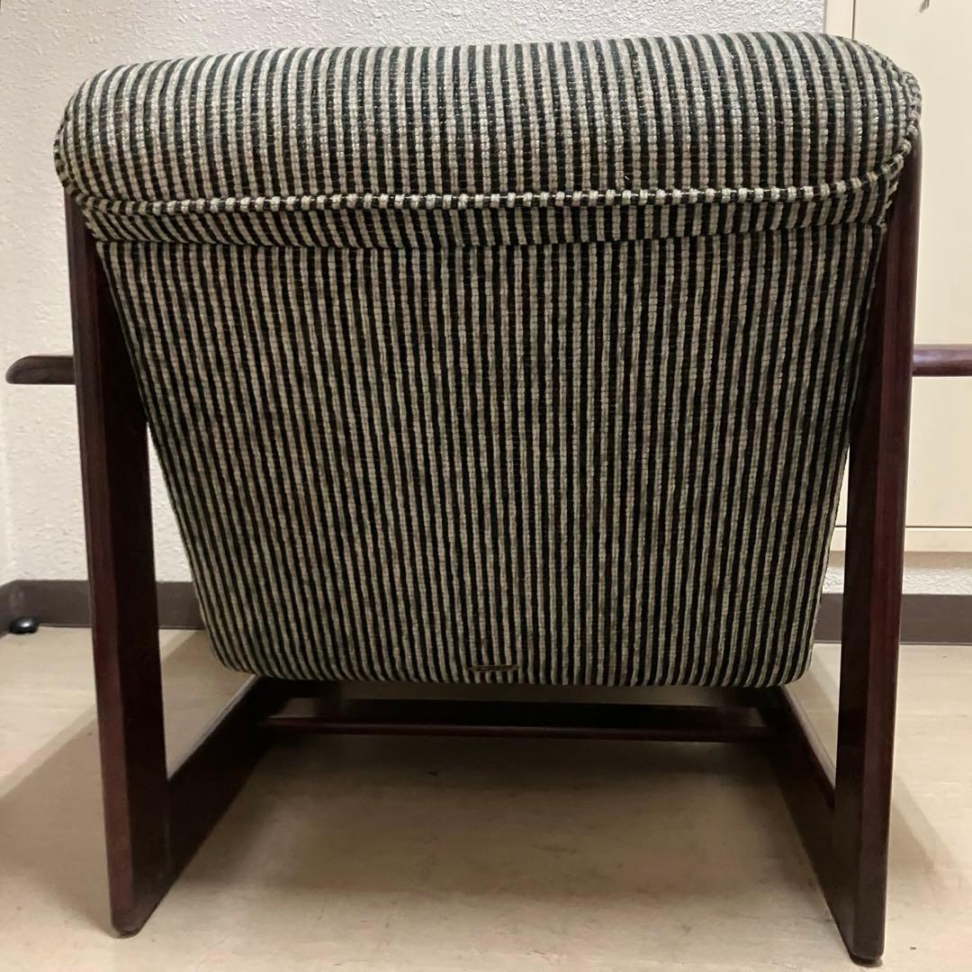 karimokuオールド カリモクファニチャー ストライプウッドアーム