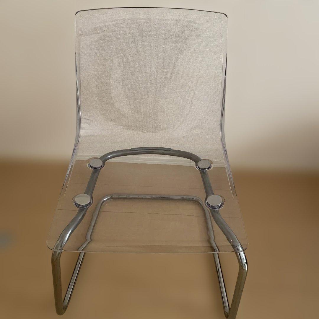 IKEAトービアス ダイニングチェア 椅子 クリアTOBIAS 透明 クリア