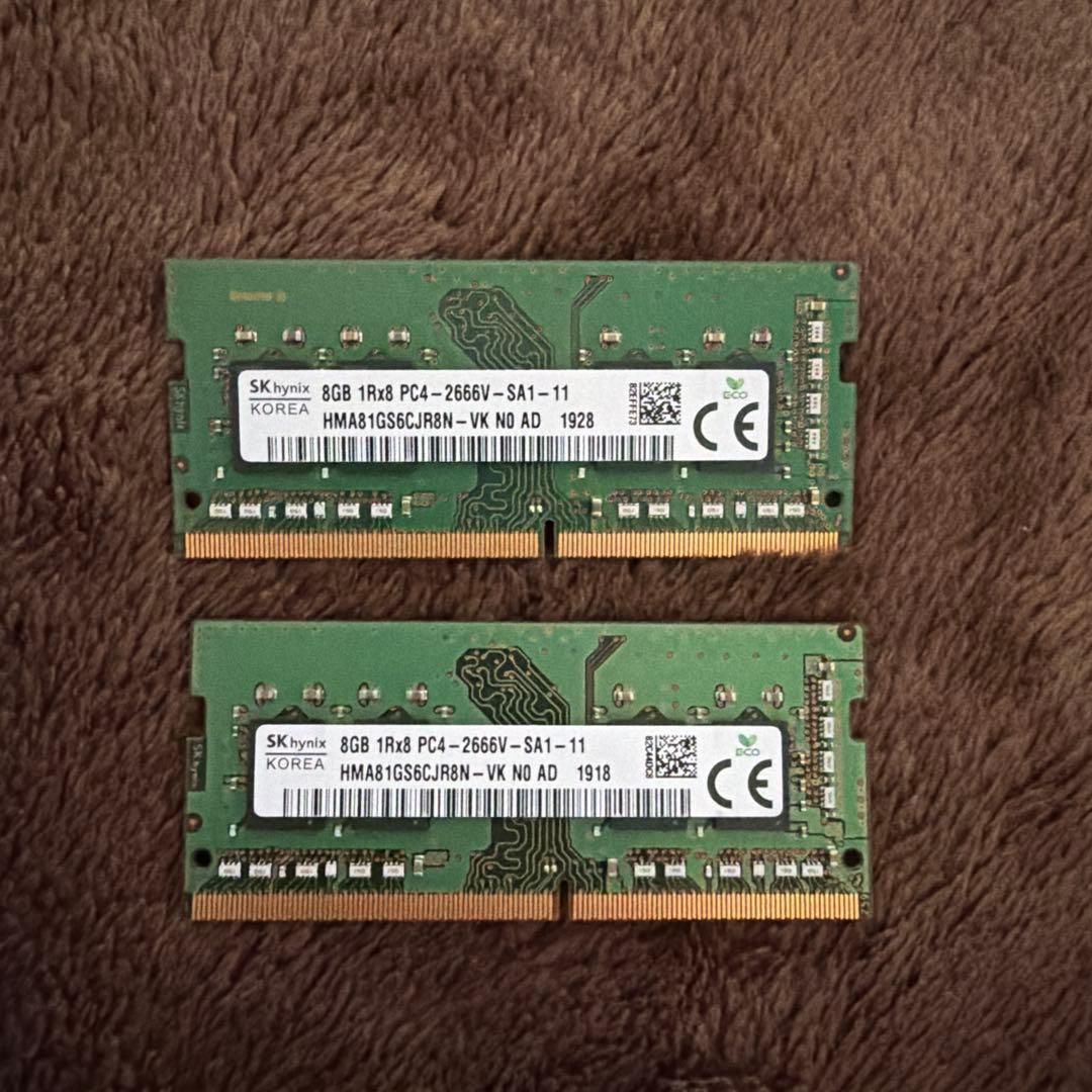 SKHYNIX DDR4 16GB 8GBx2 - メルカリ