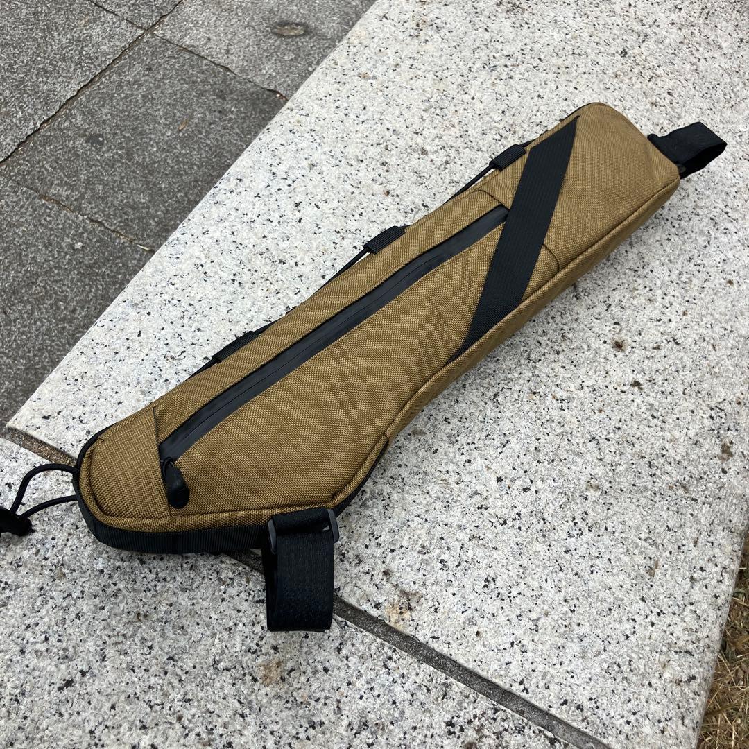 ハンドメイドフレームバッグ　コーデュラ1000 コヨーテ　43.5cm