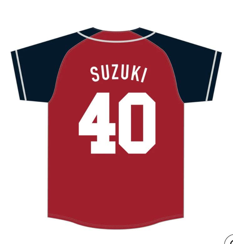 鹿島アントラーズ#鹿島国立ベースボールシャツ2着 鹿島国立】ラグランベースボールシャツ（レッド×ネイビー）全8種