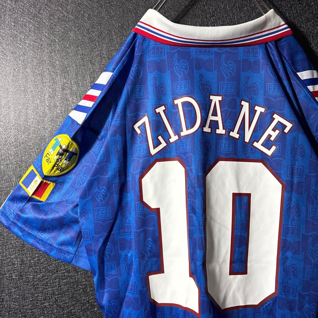 【★ジダン】 古着 adidas フランス代表 サッカー レトロ ユニフォーム フランス代表2002年 アディダス ユニフォーム adidas フランス代表