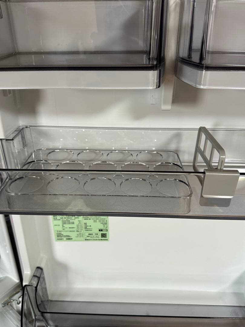 25年製 冷蔵庫 GR-W36SV(ZH) 長期無料保証有り - 東芝 VEGE
