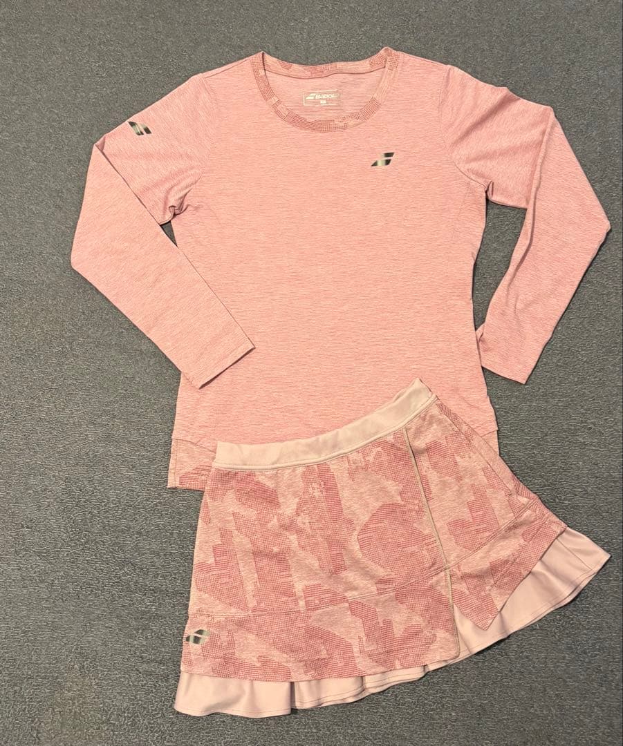 BabolaT バボラ テニスウェア ロンT スコート サンバイザー セット