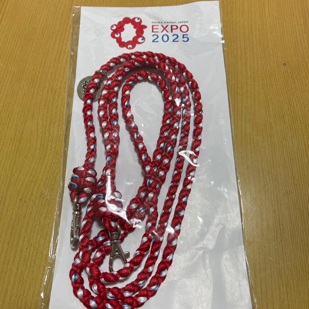 EXPO2025 公式ロゴ 組紐ショルダーストラップ - メルカリ