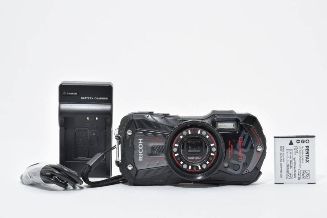 リコー RICOH WG-30 ブラック ＃A454 - メルカリ