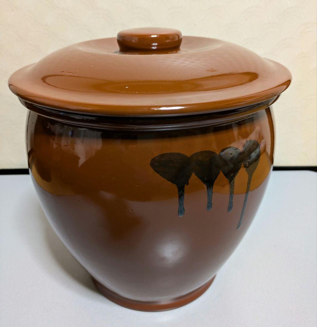 久松 かめ丸壺蓋付5号 漬物容器 梅干甕 味噌壺 常滑焼 - メルカリ