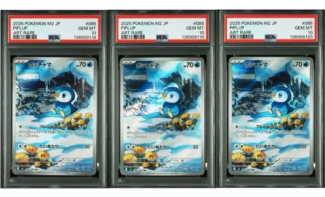 PSA10】3連番 ポッチャマ AR - メルカリ