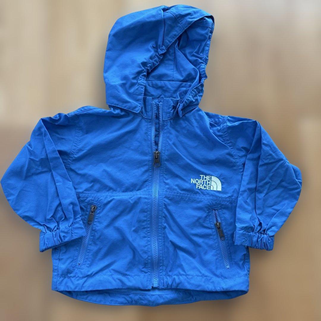 美品！THE NORTH FACE フード付きジャケット 80サイズ 青 - メルカリ