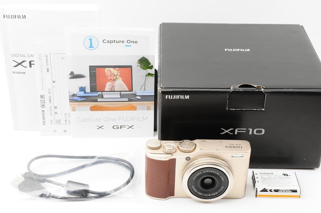 【美品 元箱付き】 富士フイルム Fujifilm XF10 ゴールド 富士フイルム FUJIFILM XF10 [シャンパンゴールド] 価格比較 - 価格.com