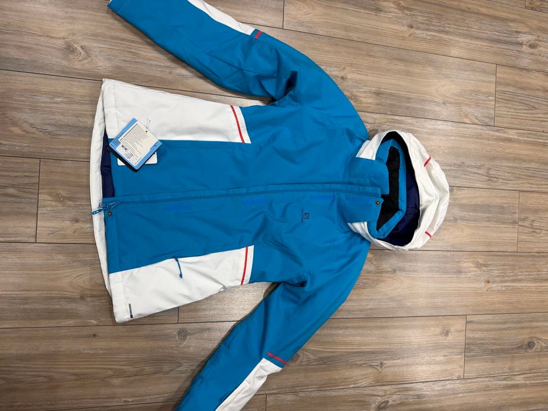 Salomon スキー用ジャケット Sサイズ 青/白. NEW SALOMON（サロモン） スキーウェア ジャケット メンズ SNOW JK