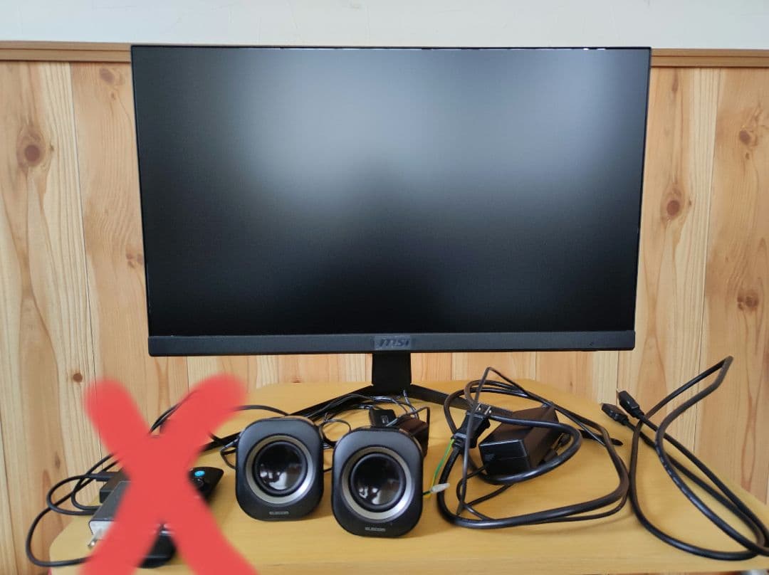 ゲーミングモニターOPTIX-G241V-E2＆有線スピーカー＋その他セット product_16093233532ac3f74870a6