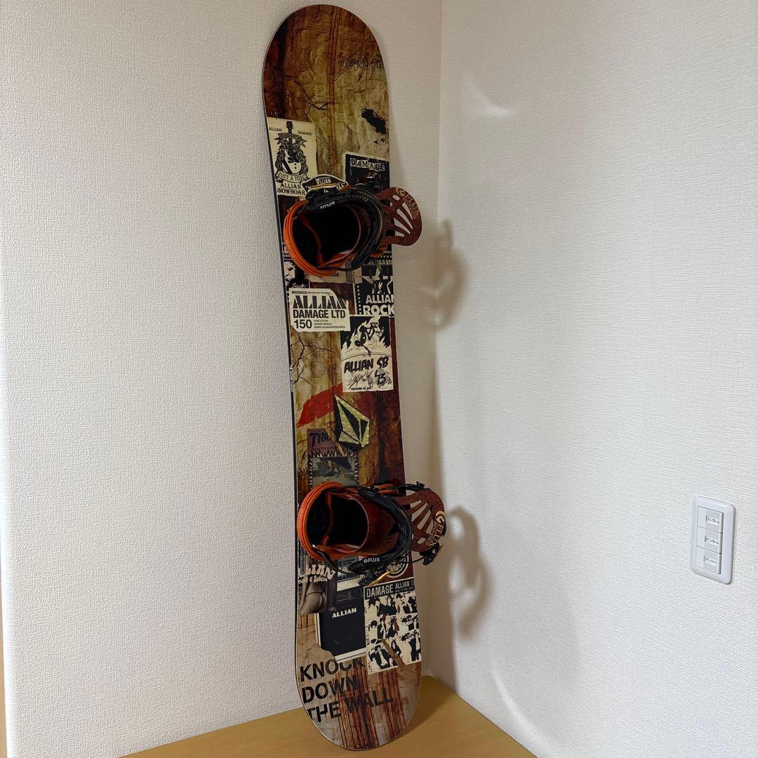 ALLIAN DAMAGE 150 スノーボード FLUX ビンディング セット - メルカリ
