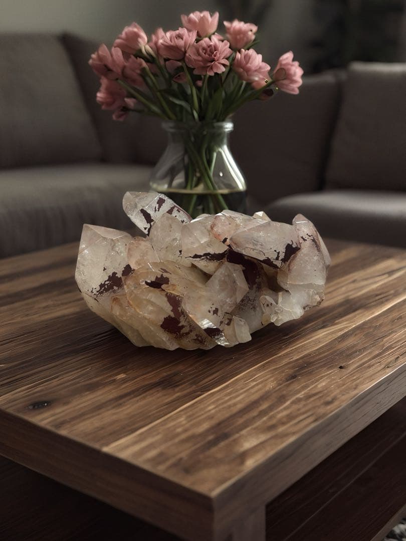 1.6kg❣️⭐️マダガスカル産　水晶クラスター　浄化　虹　キラキラ　癒し⭐️