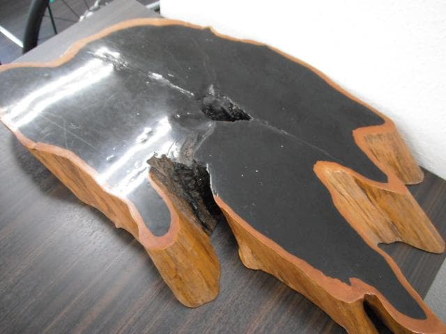 K41 昭和レトロ 一枚板 天然木 花台 置物 飾り - メルカリ