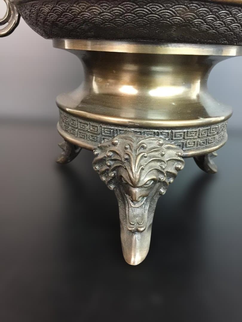 楽天市場】花器 薄端の通販 高岡銅器 薄端(米田章 陵山作)