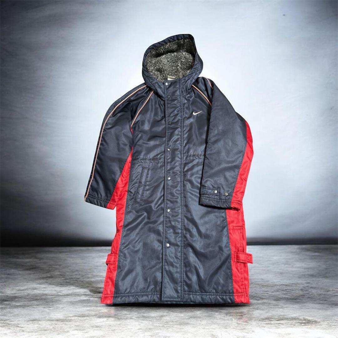 NIKE ベンチコート XS キッズ 黒 女性もOK - メルカリ