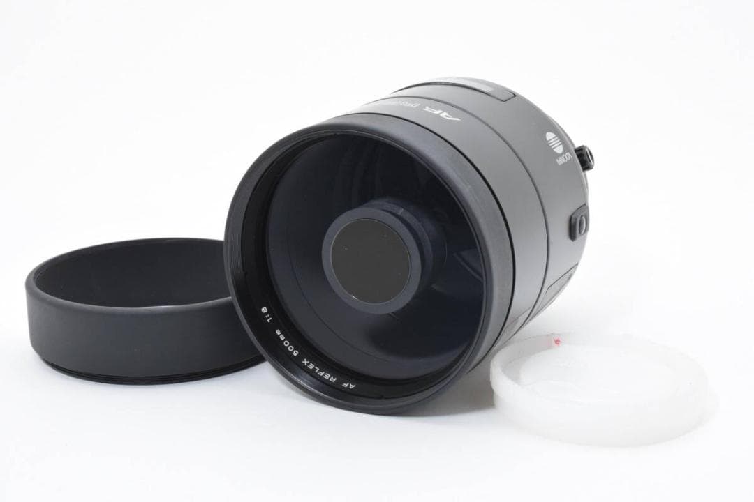 【極美品】ミノルタ AF 500mm F8 レフレックス ミラーレンズ オールドレンズ】オートフォーカスで動くミラーレンズ「ミノルタ AF