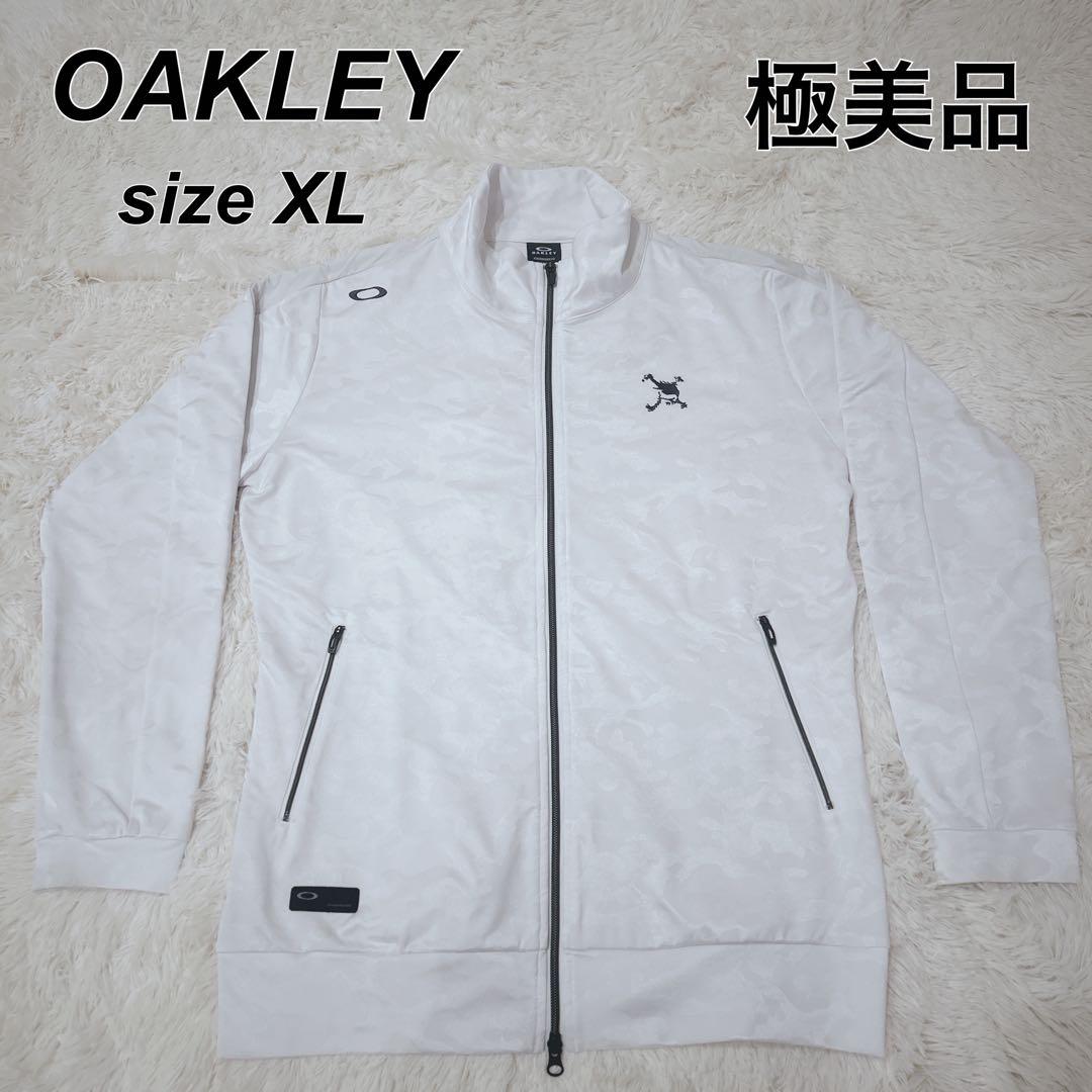 極美品 OAKLEY オークリー スカル ゴルフ ジャケット ブルゾン XL