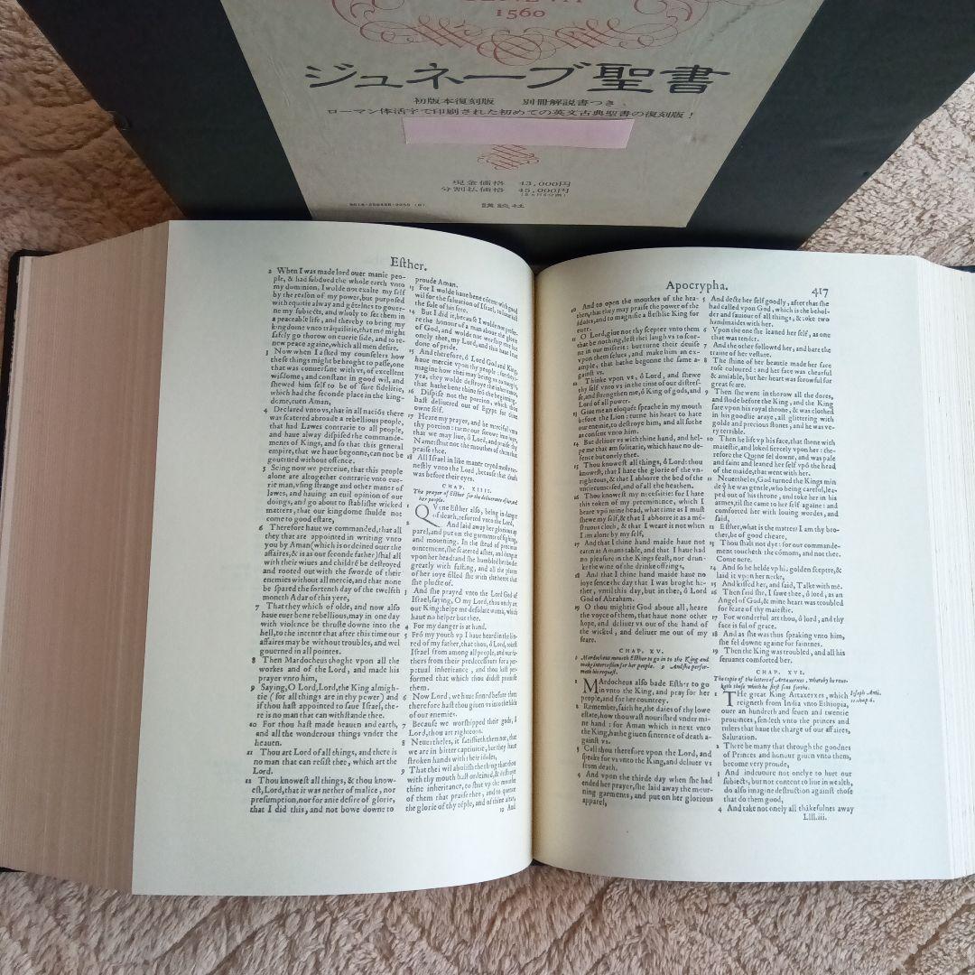 シュネーブ聖書 1560年初版《極少部数限定復刻版》最高級牛革装丁完全レプリカ本