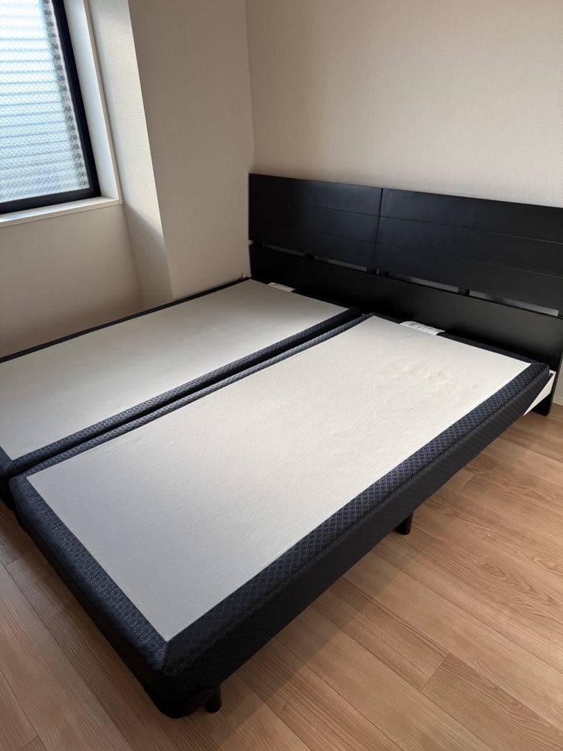 ☆引き取り専用☆REGALIA シングル ベッドフレーム セット 黒 大塚家具