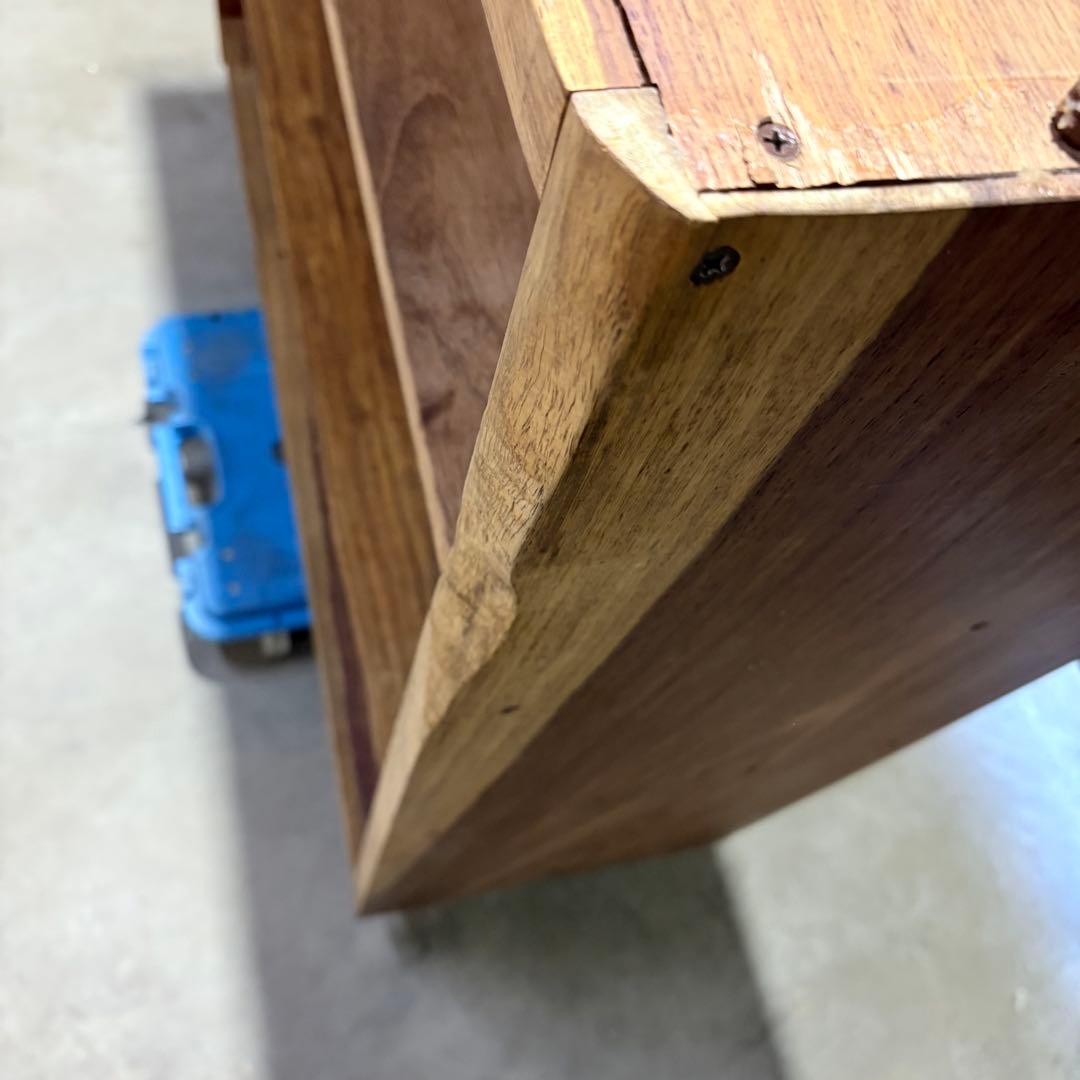 福岡】ブビンガ Bubinga アフリカ産 本棚 アンティーク - メルカリ