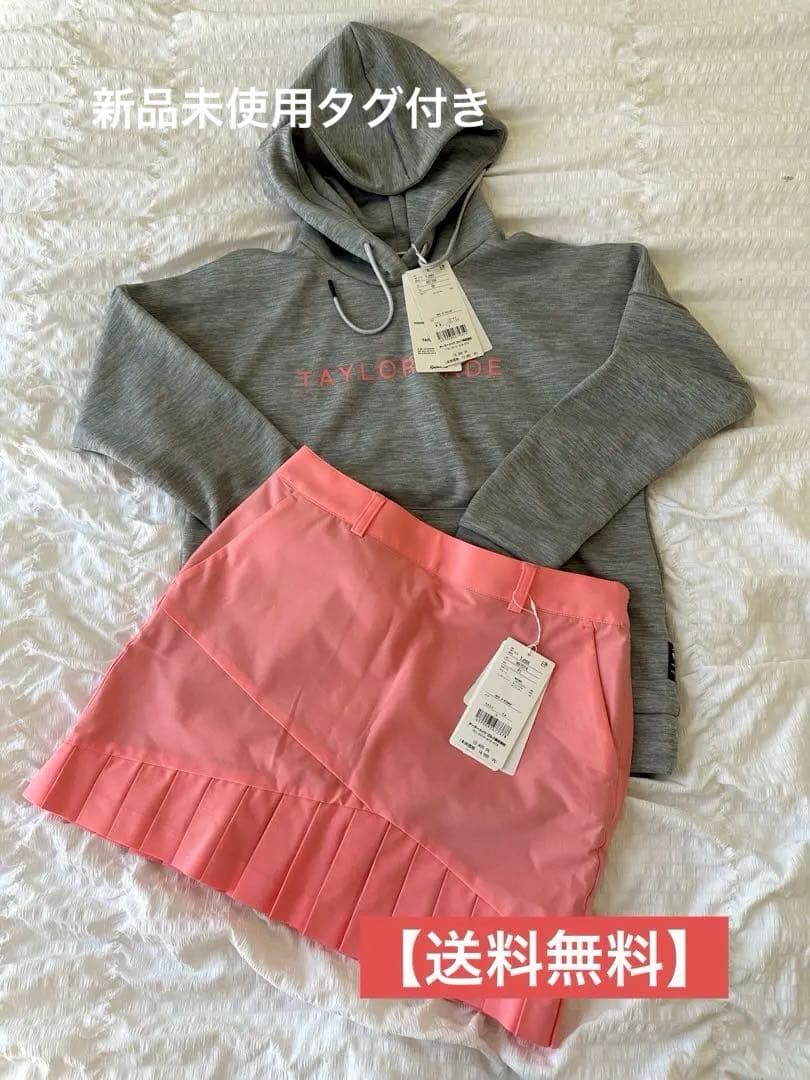 新品未使用 【TaylorMade】フードスウェット＆プリーツスコート セットS Ws】ハイウエストレイヤープリーツスカート｜APPAREL | TaylorMade