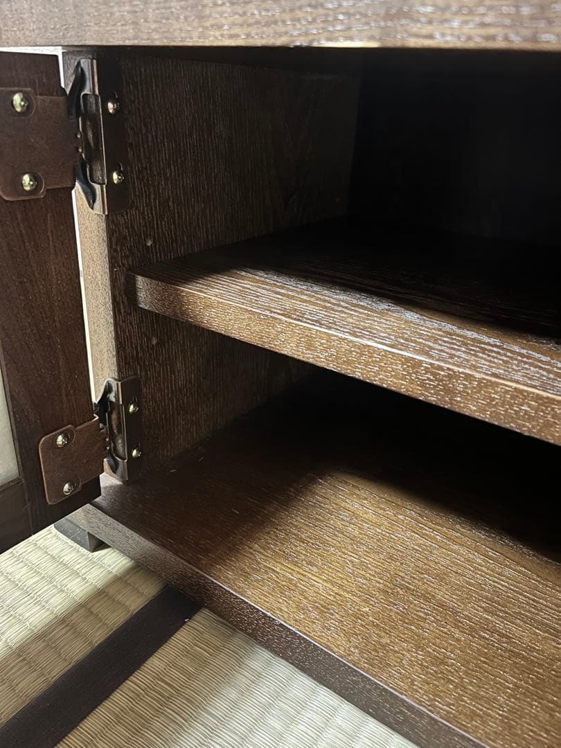 和風 木製テレビ台 幅90 レトロ 茶室 キャビネット - メルカリ