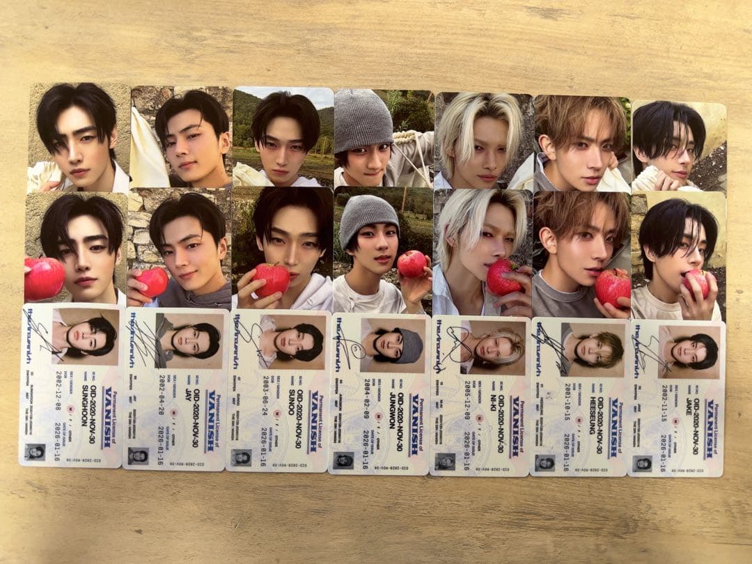 ENHYPEN the sin vanish トレカ コンプセット - メルカリ