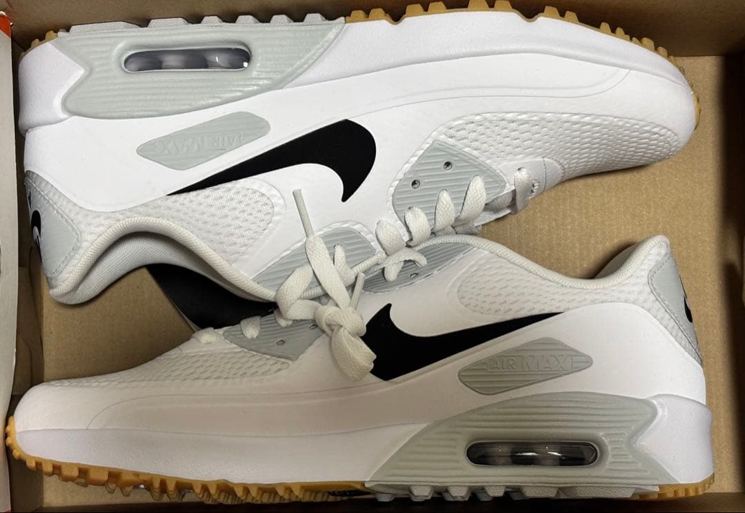 新品 27cm ナイキ エアマックス 90 G ゴルフシューズ 黒タグ 白 - メルカリ