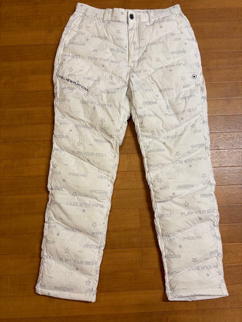 PING キルティングダウンパンツ ホワイト PING（ピン） パンツ 24FWキルティング中綿パンツ メンズ : ZOZOTOWN