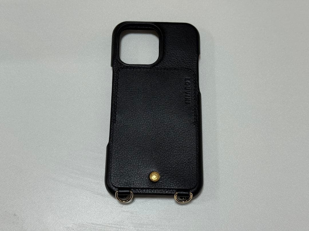 LOUVINI PARIS iPhone 16 Pro Max レザーケース iPhone Leather Case with wallet and loops LOU - LEOPARD