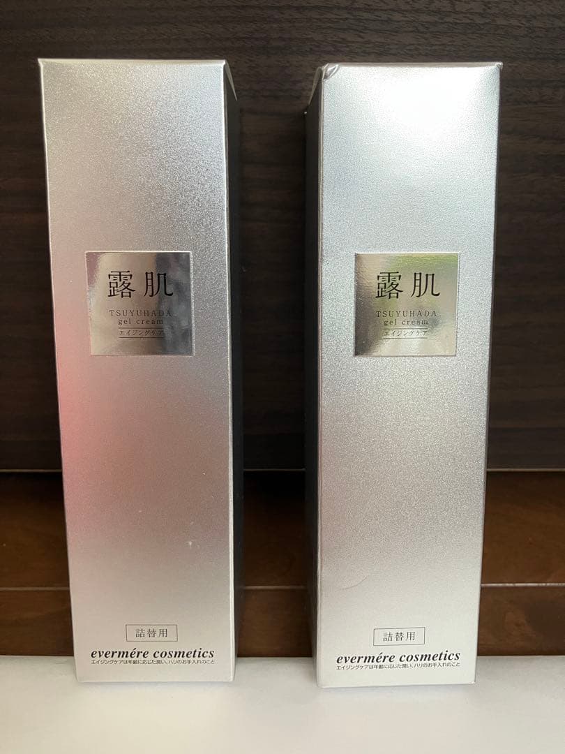 【新品】エバメール露肌ゲルクリーム　詰替用110g ２本セット エバメール 正規品 オールインワンゲル クリーム 詰替え用 500g S 2個