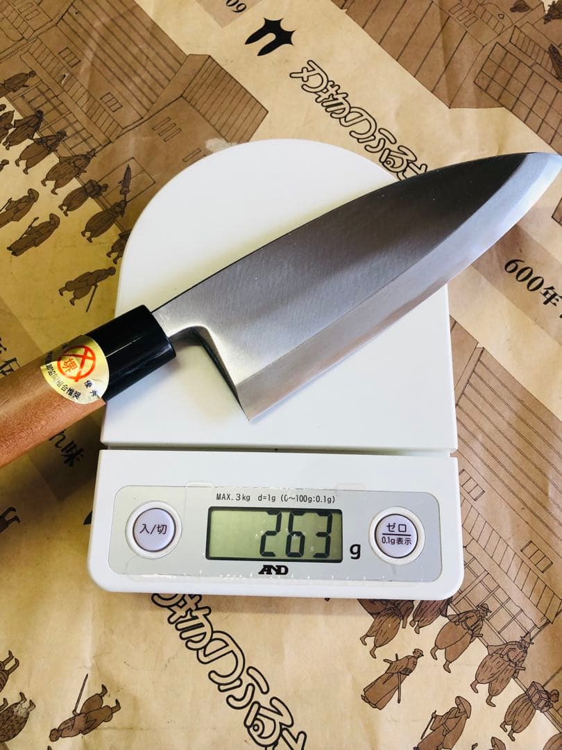 銀三　出刃包丁　165㎜ 5.5寸 堺孝行 シェフ銀三鋼出刃165